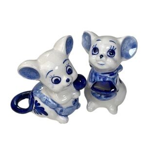 Delft Mouse Mice Pair Vintage